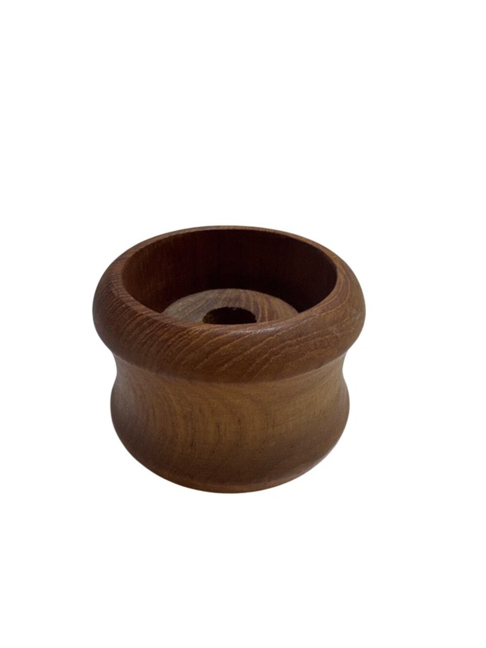Goodwood Teak Wooden Pillar Taper Candle Holder Brown Thailand Genuine Teak